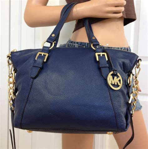 navy logo michael kors purse|Michael Kors navy blue crossbody.